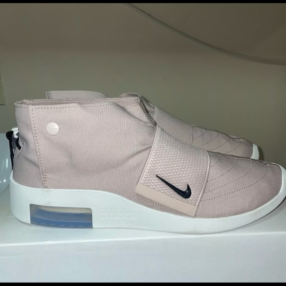 Nike Air Fear of God Moccasins in Particle Beige